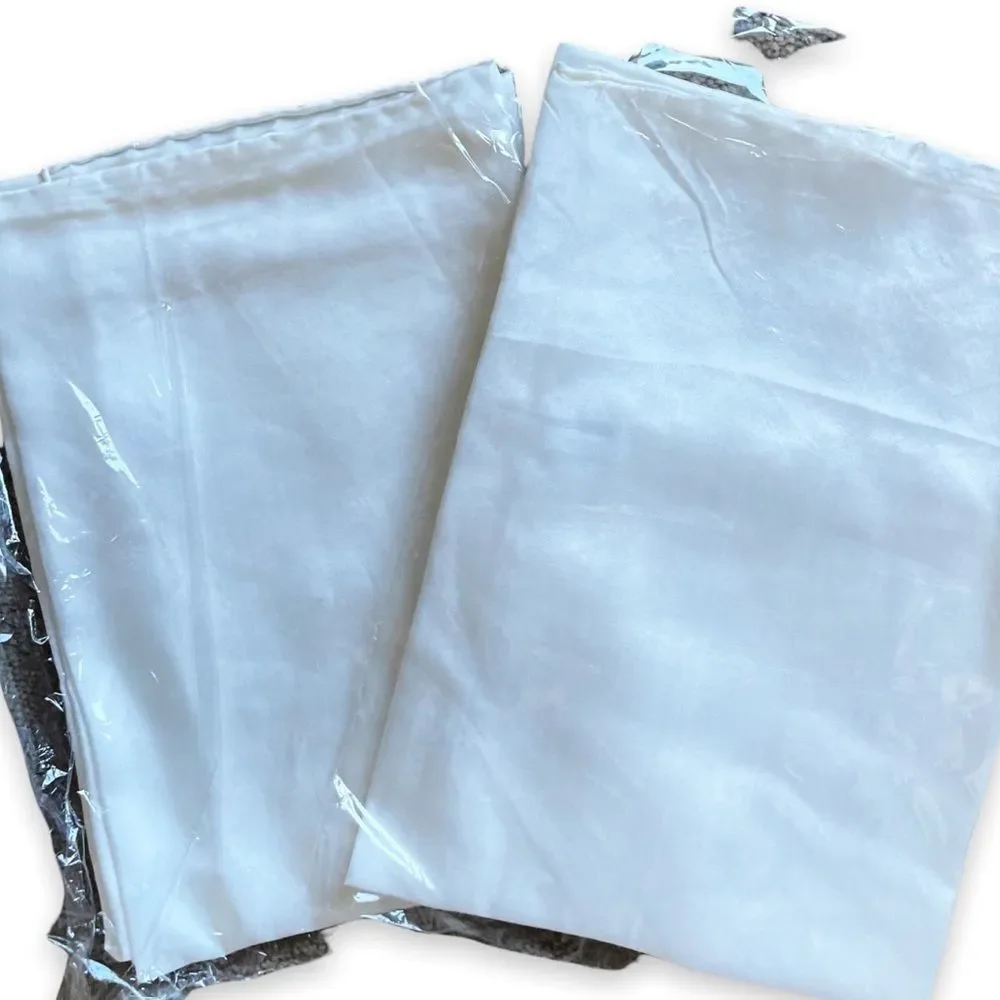 NWT Esser Seiden Set of 2 100% Silk Hand Rolled Silk Scarves for Silk Painting